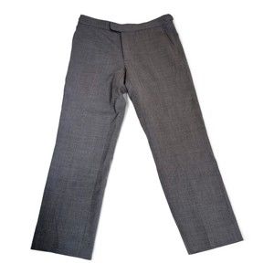 J. McLaughlin Men's Gray Dress Pants Waist 36 Classic‎ Fit